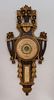 Italian Neoclassical Style Carved and Painted Wood Barometer, Modern