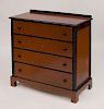 Victorian Tartanware and Ebonized Chest of Drawers