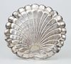 German Silver (800) Monogrammed Shell-Form Dish