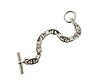 Hermes D&#39;Ancre Sterling Silver Chain Toggle Bracelet