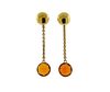 Chimento Sigilli 18K Gold Orange Stone Drop Earrings