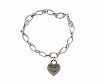 Tiffany &amp; Co 18k Gold Diamond Heart Return To Bracelet