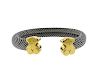 Tous 18K Gold Steel Mesh Cuff Bracelet