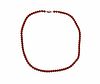 14K Gold Coral Pearl Necklace