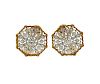 Buccellati 18K Gold Diamond Earrings