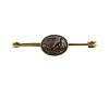 Tiffany &amp; Co 14k Gold Reverse Painting Brooch Pin