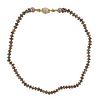 22k Gold Pearl Gemstone Bead Necklace