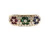 14k Gold Diamond Sapphire Ruby Emerald Ring