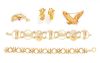 A Collection of 14 Karat Yellow Gold Jewelry, 49.20 dwts.