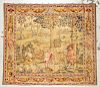 Antique Aubusson Tapestry, France, Signed
