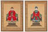 Pair of Chinese Ancestor Paintings