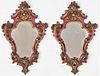 Pair of Carved Wood Mirrors