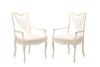 Pair, Hollywood Regency Lacquered Arm Chairs