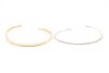 Collection of 2 Diamond Accented Bangle Bracelets