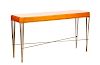 Modernist Maple Console Table