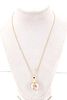 14k & Freshwater Baroque Pearl Pendant Necklace