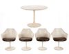 Eero Saarinen Attr. Tulip Table & Four Chairs