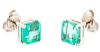Pair of Emerald Stud Earrings, Approx 2.88 Carats