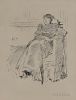 James Abbott McNeill Whistler (American, 1834-1903)      La robe rouge