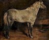Rosa Bonheur (French, 1822-1899)      Dappled Gray Horse, Facing Right