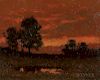 William Crothers Fitler (American, 1857-1915)      Sunset Landscape