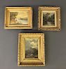 Three Small Oil on Canvas Landscape Paintings