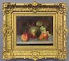 Francis Endicott Oil on Canvas Still Life of Fruit