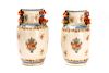 Pair, Chinese Export Armorial Style Vases