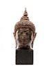 Large Sukhothai Style Bronze Buddha Head