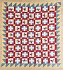 Star and cross quilt ca. 1900, 76'' x 87''.