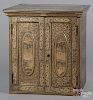 Chinese gilt lacquer jewelry cabinet
