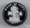 Rock of Ages frit paperweight