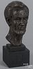 Bronzed bust of Abraham Lincoln by Sherne