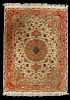 A TABRIZ PATTERN HAND MADE INDO PERSIAN RUG