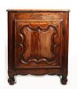AN 18TH CENTURY COUNTRY FRENCH ONE DOOR CABINET