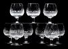 NINE WATERFORD 'COLLEEN' LARGE BRANDY GLASSES