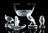 A COLLECTION OF LALIQUE CRYSTAL ITEMS