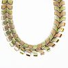 Vintage Tiffany & Co 14 Karat Heavy Rose and Yellow Gold Link Necklace.