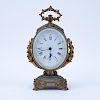 Antique French Bronze Mounted Gilt Metal Clock.