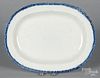 Pearlware blue feather edge platter