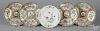 Four Chinese export porcelain rose medallion bowls