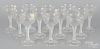 Twelve Colonial Williamsburg air twist wine glasse