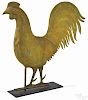 Swell bodied copper rooster weathervane
