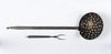 PA wrought iron and brass straining ladle