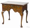 George II walnut veneer dressing table