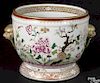 Chinese famille rose porcelain cache pot