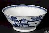 Large Chinese export porcelain Canton punch bowl