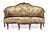 * A Louis XV Painted Canape Height 45 x width 74 x depth 34 inches.