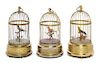 * Three Birdcage Automata Height of tallest 11 1/2 inches.