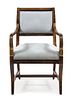 A Continental Parcel Gilt Armchair Height 37 3/4 inches.